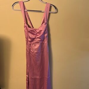 Show Me Your MuMu Pink Midi Dress Xs